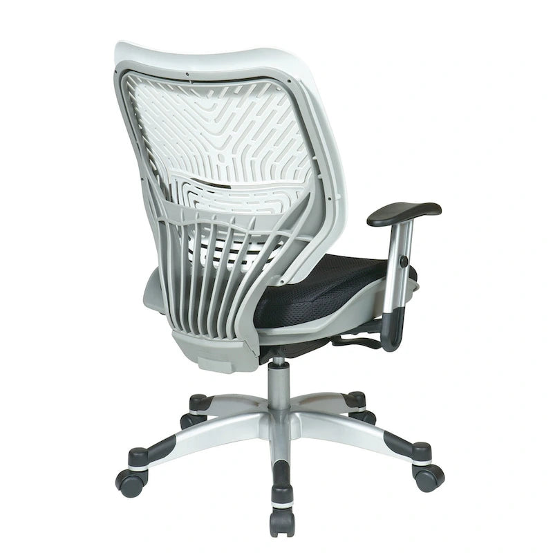 Chaise de bureau ergonomique en maille Gris clair / Blanc / Noir / Gris / Orange / Rouge pour 1 personne