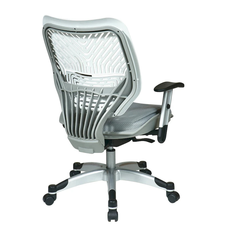 Chaise de bureau ergonomique en maille Gris clair / Blanc / Noir / Gris / Orange / Rouge pour 1 personne