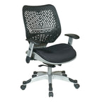 Chaise de bureau ergonomique en maille Gris clair / Blanc / Noir / Gris / Orange / Rouge pour 1 personne