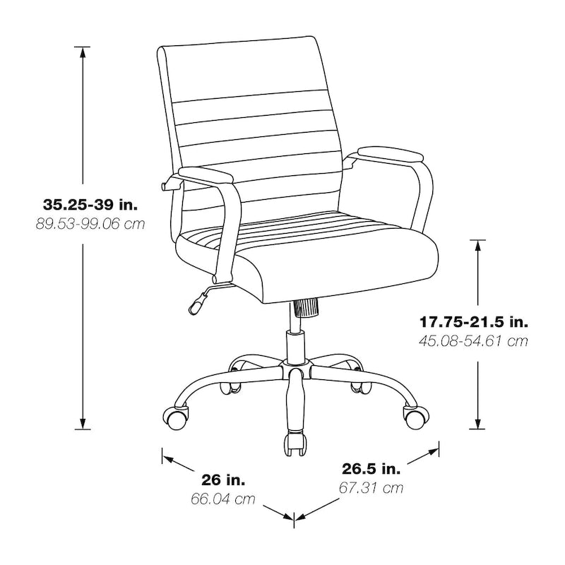 Chaise de bureau pivotante à dossier mi-hauteur, 1 personne, muscade/basilic/bleu/gris
