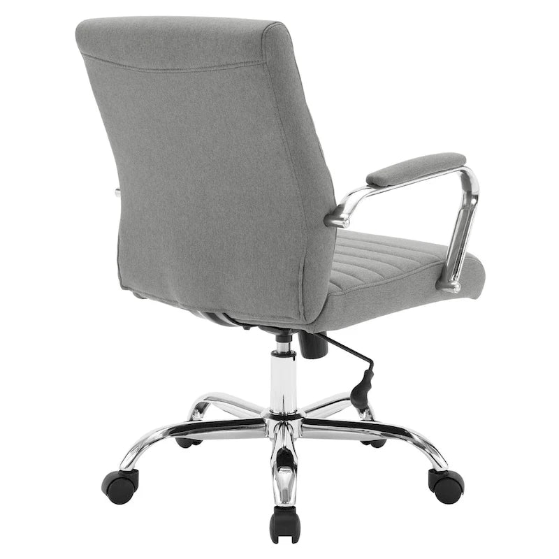 Chaise de bureau pivotante à dossier mi-hauteur, 1 personne, muscade/basilic/bleu/gris