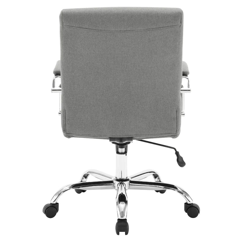 Chaise de bureau pivotante à dossier mi-hauteur, 1 personne, muscade/basilic/bleu/gris