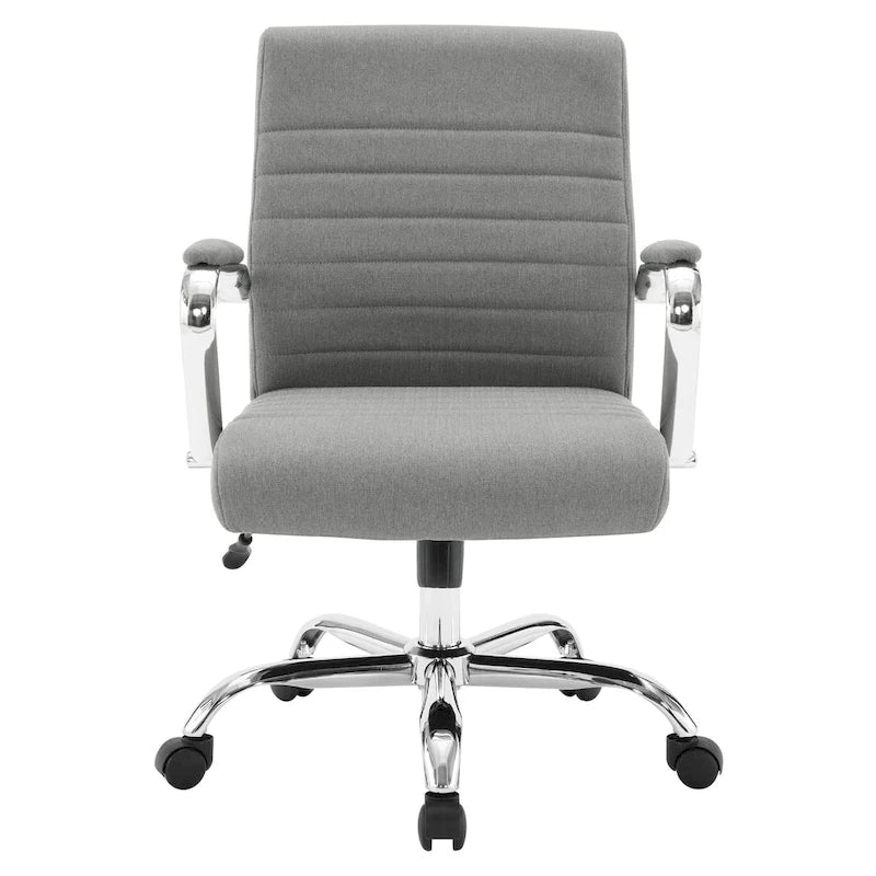 Chaise de bureau pivotante à dossier mi-hauteur, 1 personne, muscade/basilic/bleu/gris