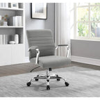Chaise de bureau pivotante à dossier mi-hauteur, 1 personne, muscade/basilic/bleu/gris