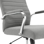 Chaise de bureau pivotante à dossier mi-hauteur, 1 personne, muscade/basilic/bleu/gris