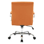 Chaise de bureau pivotante à dossier mi-hauteur, 1 personne, muscade/basilic/bleu/gris
