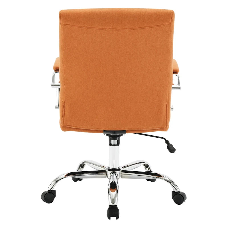 Chaise de bureau pivotante à dossier mi-hauteur, 1 personne, muscade/basilic/bleu/gris