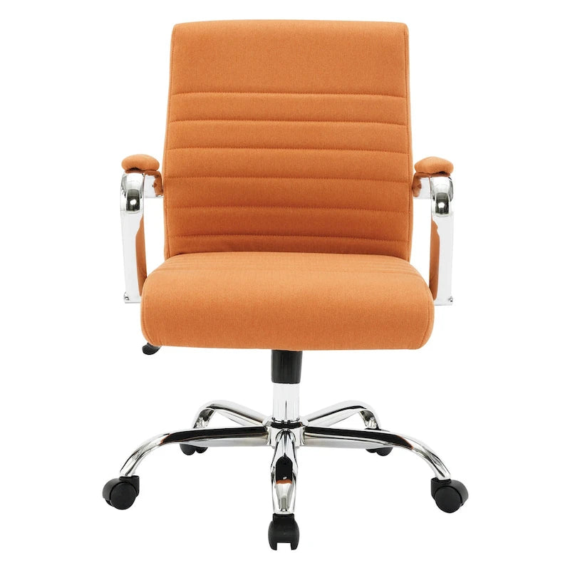 Chaise de bureau pivotante à dossier mi-hauteur, 1 personne, muscade/basilic/bleu/gris