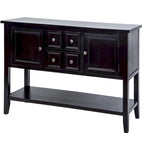 Buffet Rétro Console – Bleu Foncé / Gris / Bleu / Blanc Citron Vert / Espresso