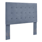Tête de lit capitonnée en chardon bleu – Grand lit/Très grand lit, Microfibre