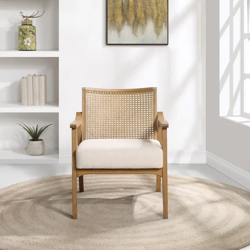 Fauteuil en tissu lavé lin Coastal – Monoplace