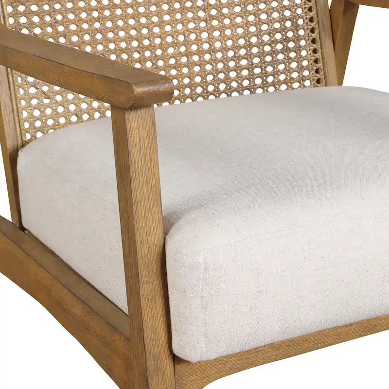 Fauteuil en tissu lavé lin Coastal – Monoplace