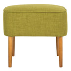 Petit repose-pieds vert Mid-Century Modern, simple