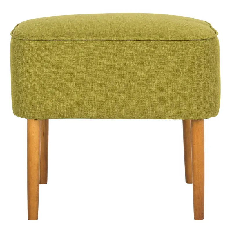 Petit repose-pieds vert Mid-Century Modern, simple