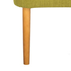 Petit repose-pieds vert Mid-Century Modern, simple