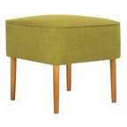 Petit repose-pieds vert Mid-Century Modern, simple