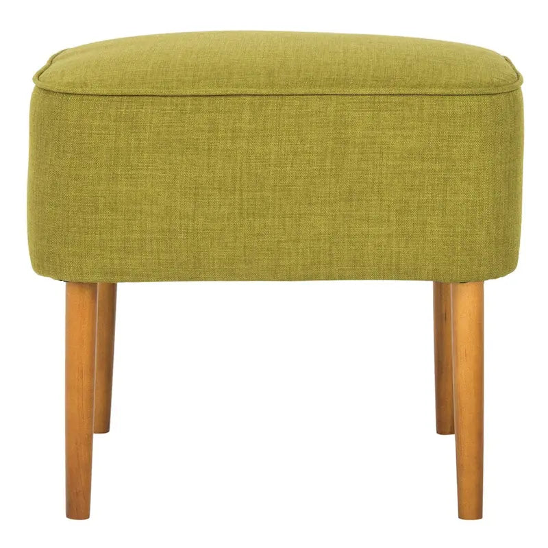 Petit repose-pieds vert Mid-Century Modern, simple