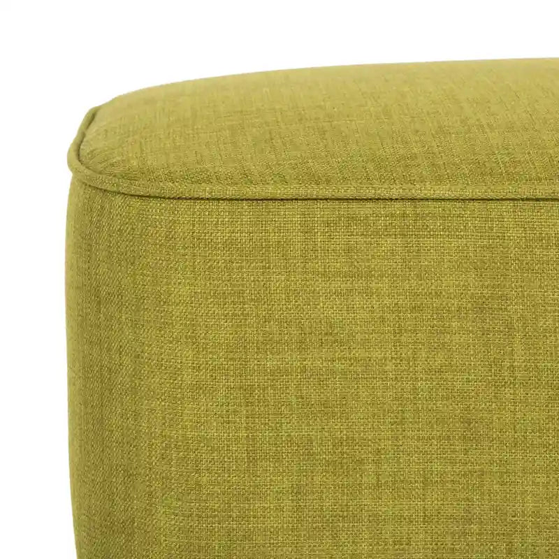 Petit repose-pieds vert Mid-Century Modern, simple