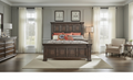 Big Valley Brownstone Distressed Queen Panel Bed