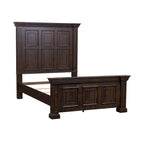 Lit panneau Queen Brownstone vieilli, 1 personne