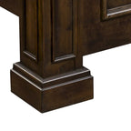 Lit panneau Queen Brownstone vieilli, 1 personne