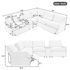 Canapé d'angle inclinable 2 places en forme de L beige / gris foncé / gris