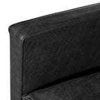 Canapé en cuir italien, 3 places — Noir Onyx / Marron Pierre / Cognac / Marron Chocolat