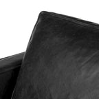 Canapé en cuir italien, 3 places — Noir Onyx / Marron Pierre / Cognac / Marron Chocolat