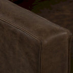 Canapé en cuir italien, 3 places — Noir Onyx / Marron Pierre / Cognac / Marron Chocolat