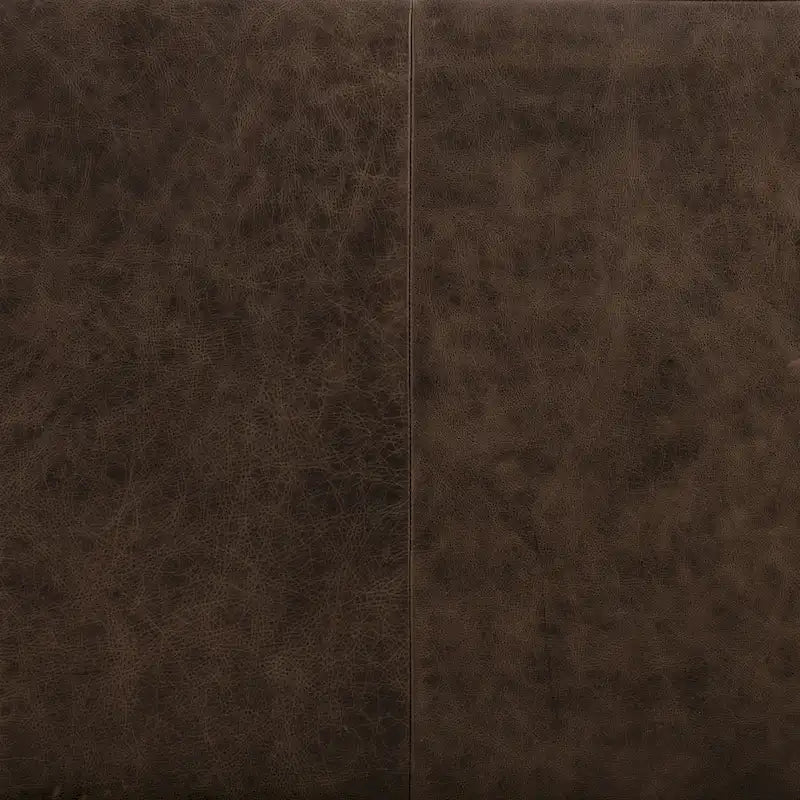 Canapé en cuir italien, 3 places — Noir Onyx / Marron Pierre / Cognac / Marron Chocolat