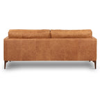 Canapé en cuir italien, 3 places — Noir Onyx / Marron Pierre / Cognac / Marron Chocolat
