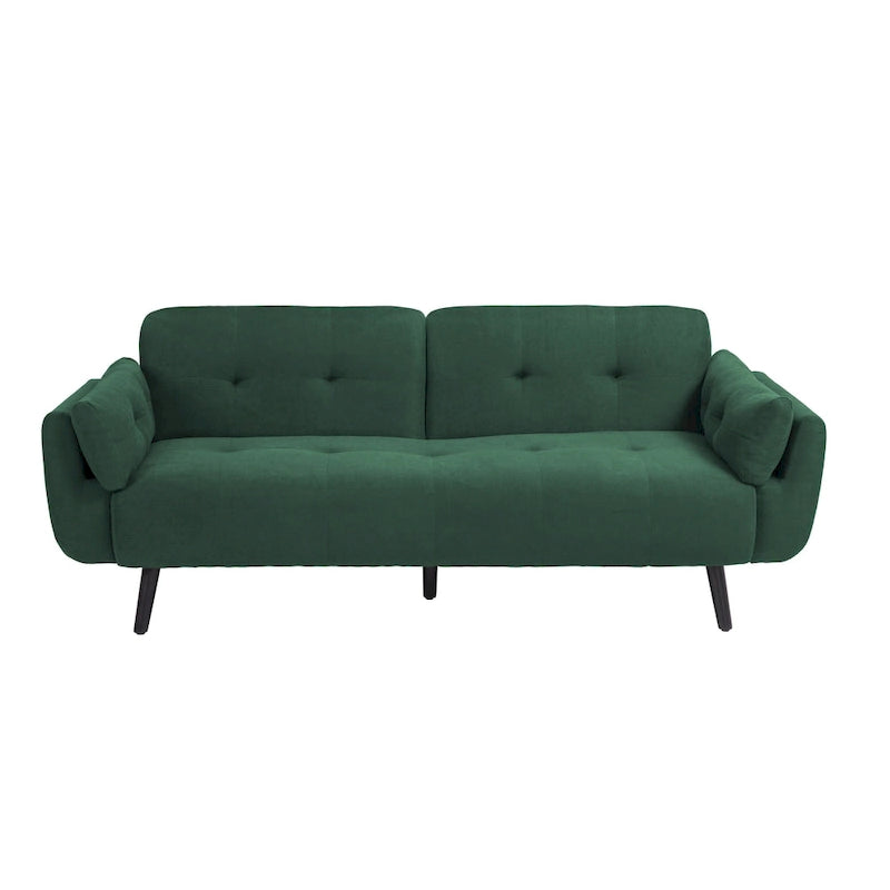 Canapé futon convertible, multicolore, clic-clac, ensemble 2 places