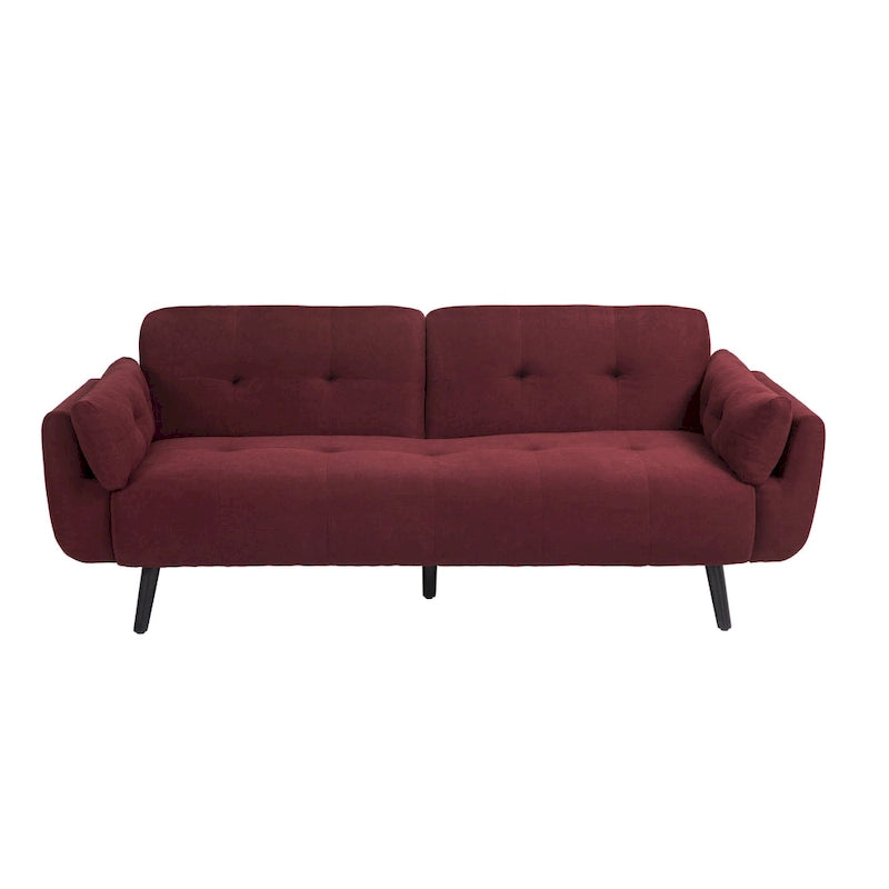 Canapé futon convertible, multicolore, clic-clac, ensemble 2 places