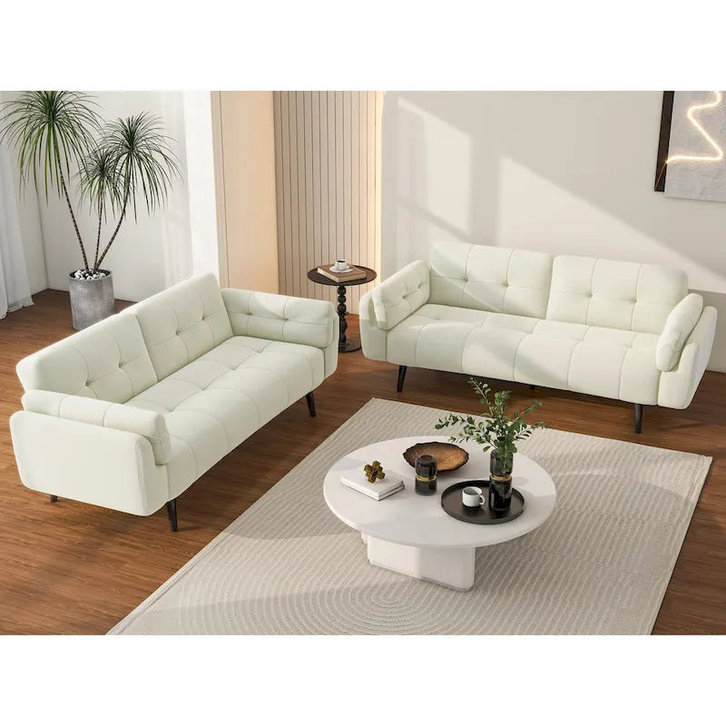 Canapé futon convertible, multicolore, clic-clac, ensemble 2 places