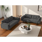 Canapé futon convertible, multicolore, clic-clac, ensemble 2 places