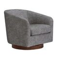 Fauteuil d'appoint pivotant gris – Simple