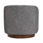 Fauteuil d'appoint pivotant gris – Simple