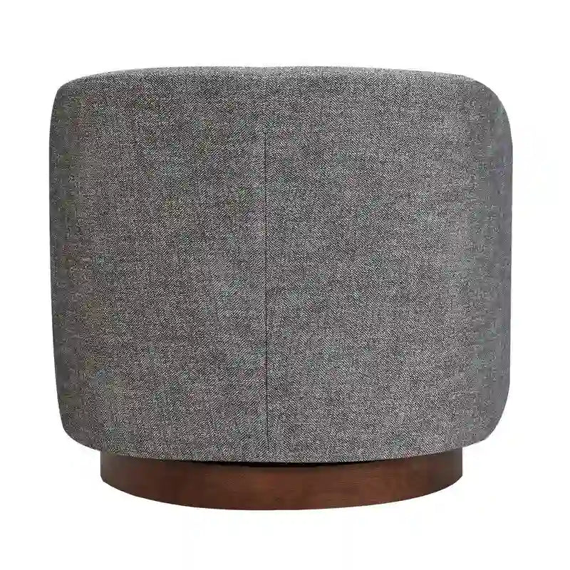 Fauteuil d'appoint pivotant gris – Simple