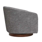 Fauteuil d'appoint pivotant gris – Simple