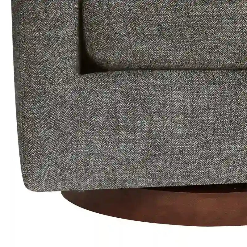 Fauteuil d'appoint pivotant gris – Simple