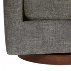 Fauteuil d'appoint pivotant gris – Simple