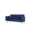 Canapé-lit pliable convertible 2 places gris/beige/bleu/rose/vert