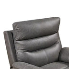 Fauteuil inclinable, pivotant et berçant pour 1 personne, marron-jaune/gris