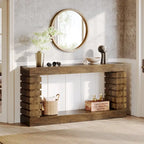 Console Table Marron Style Vintage, Table d'Appoint Étroite pour 1 Personne, pour Entrée / Salon