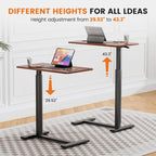 Bureau mobile de lit réglable marron/blanc avec roulettes verrouillables — 1 personne