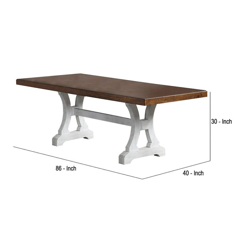 Table à manger rectangulaire noire et marron avec rallonge, pour 4 à 6 personnes