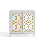 Armoire d'appoint avec porte miroir Chêne rustique / Blanc / Noir, style moderne, simple